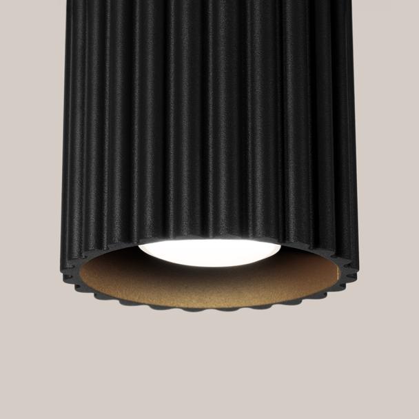 SOLLUX Plafon AURA 1 czarny GU10 ; SL.1784