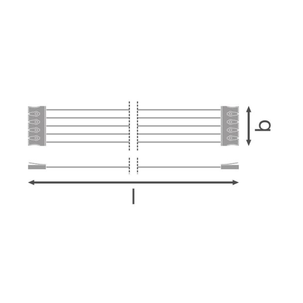Oprawa DAMP PROOF 1200 2xLAMP HOUSING TH-KIT 5x2.5
