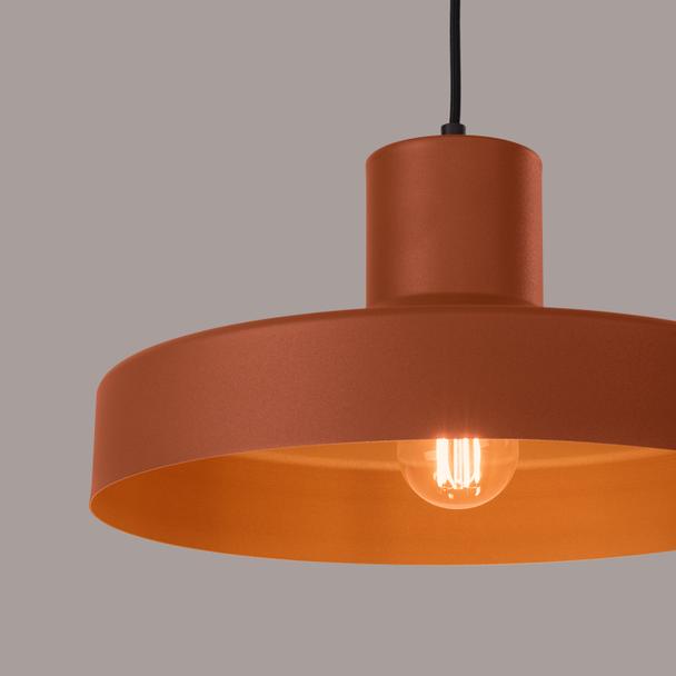 Sollux Lampa wisząca BILO ochra czerwona