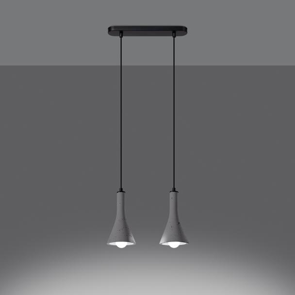 Sollux Lampa wisząca REA 2 beton SL.1224