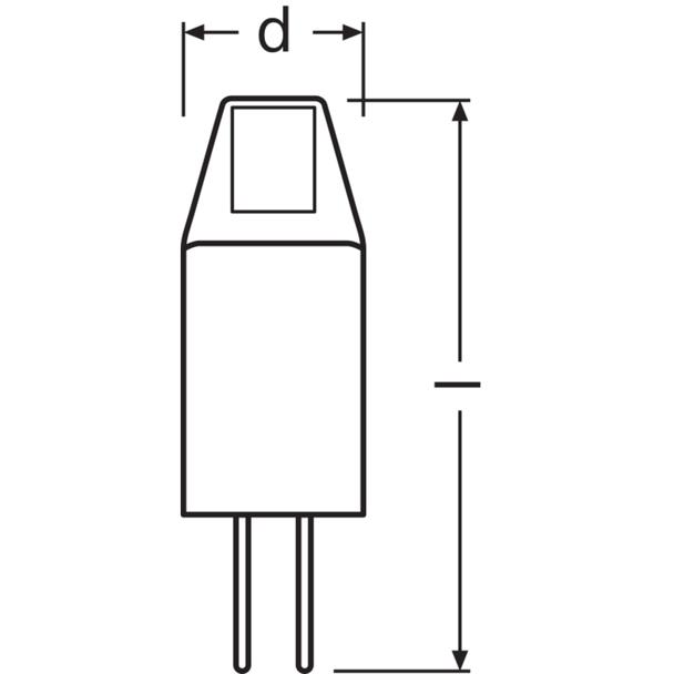 Lampa LED PIN MICRO CL 10 non-dim 1W 827 G4