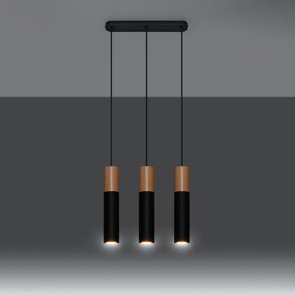 Lampa wisząca PABLO 3L czarna