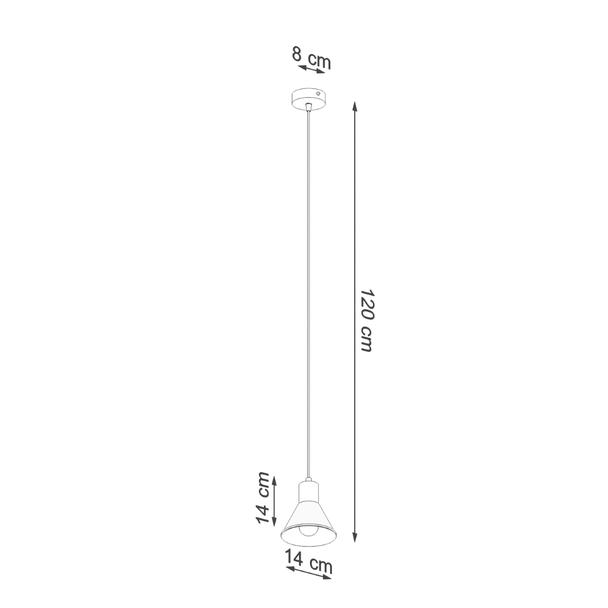 Sollux Lampa wisząca TALEJA 1 biała [E27] SL.0983