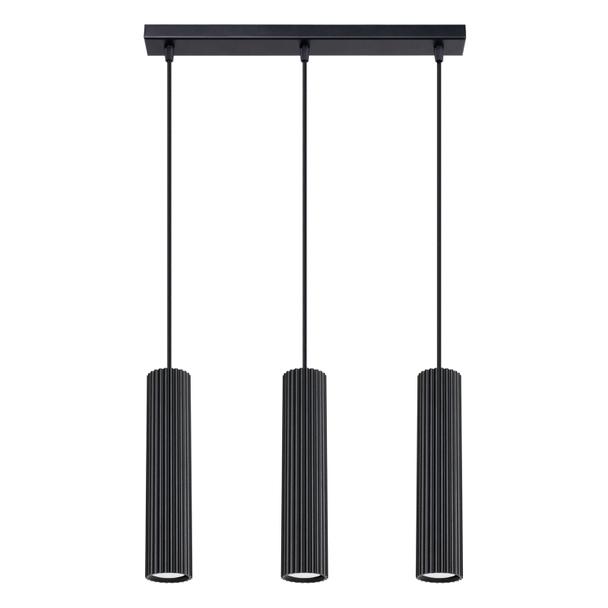 Sollux Lampa wisząca KARBON 3L czarny SL.1575