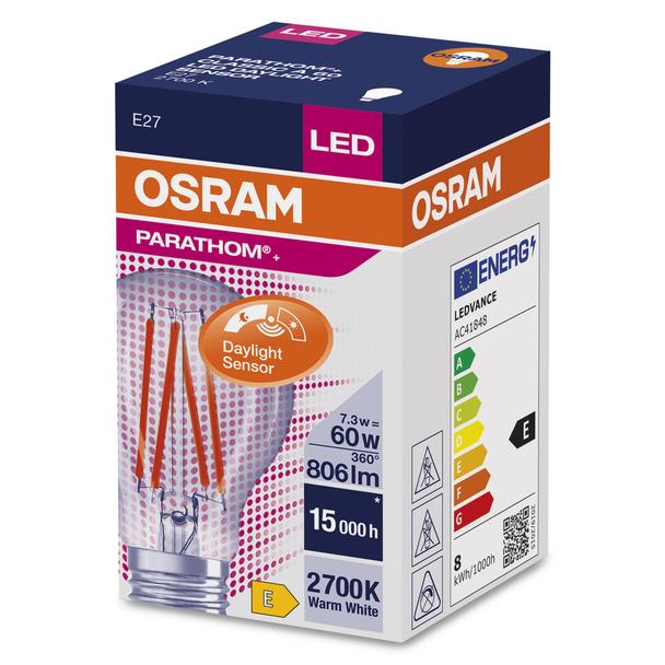 Lampa LEC PARATHOM+ non-dim CL A60 FILAMENT 7,3W/827 E27