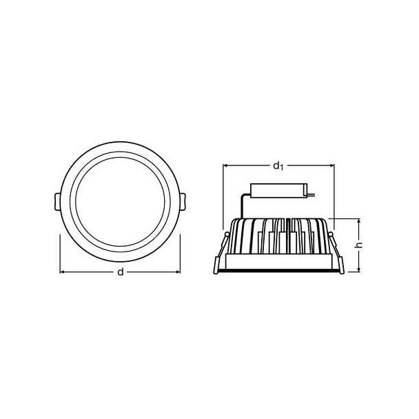 Downlight LED 14W/4000K 230V IP20