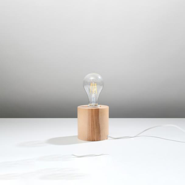 Sollux Lampa biurkowa SALGADO naturalne drewno SL.0674