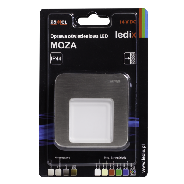 OPRAWA LED MOZA NT 14V DC STA BIAŁA CIEPŁA TYP: 01-111-22 LED10111122 LED10111122-WPL ZAMEL