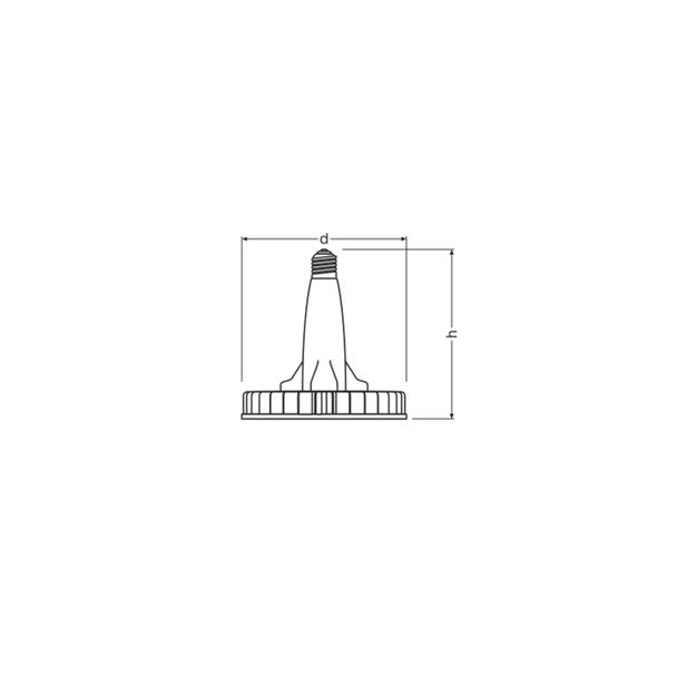 Lampa HID LED HB 150W/840 230V UN E40 4X1 LEDV