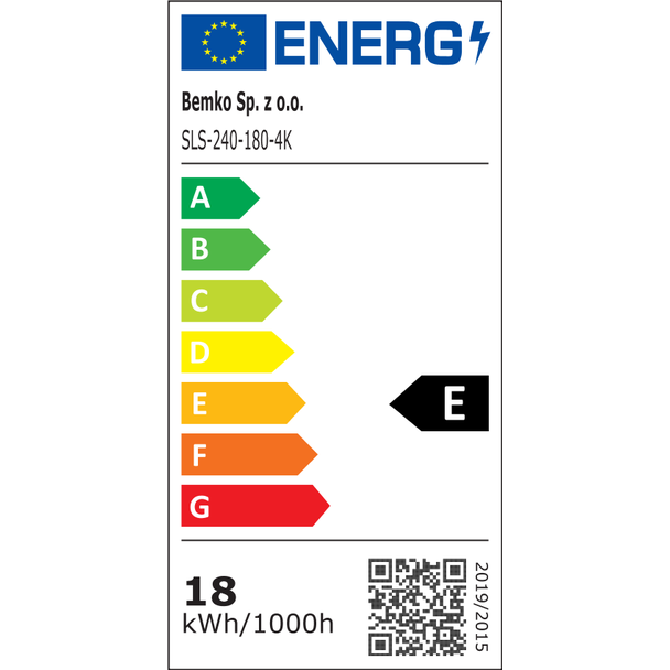 Plafoniera LED TALAR SLS 18W 4000K 1710lm NT C39-SLS-240-180-4K BEMKO