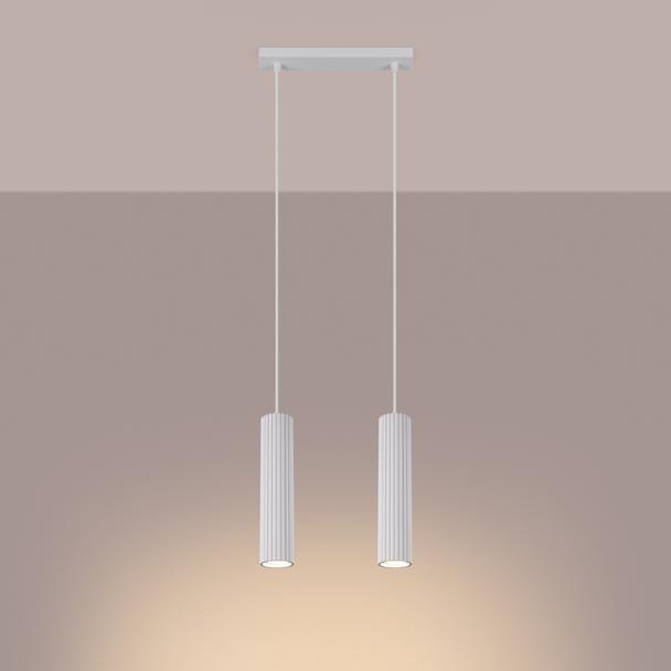 Sollux Lampa wisząca KARBON 2 biały SL.1536