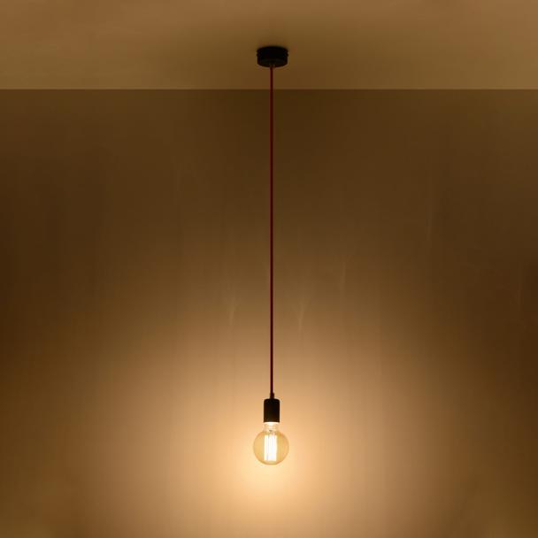 Sollux Lampa wisząca EDISON czarna SL.0152