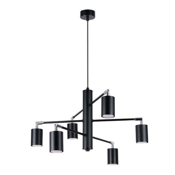 Sollux Żyrandol LEMMI 6 czarny SL.1207