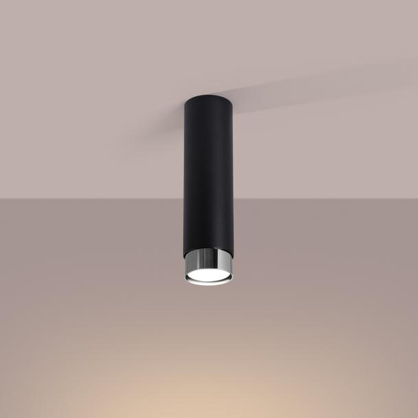 Sollux Plafon NERO 22,5 czarny/chrom SL.1409