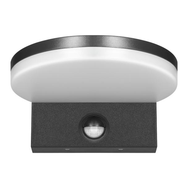ASPEN LED 15W, oprawa ogrodowa z czujnikiem ruchu PIR, 1300lm, IP65, 4000K, czarna AD-OP-6604BLPMR4 ORNO