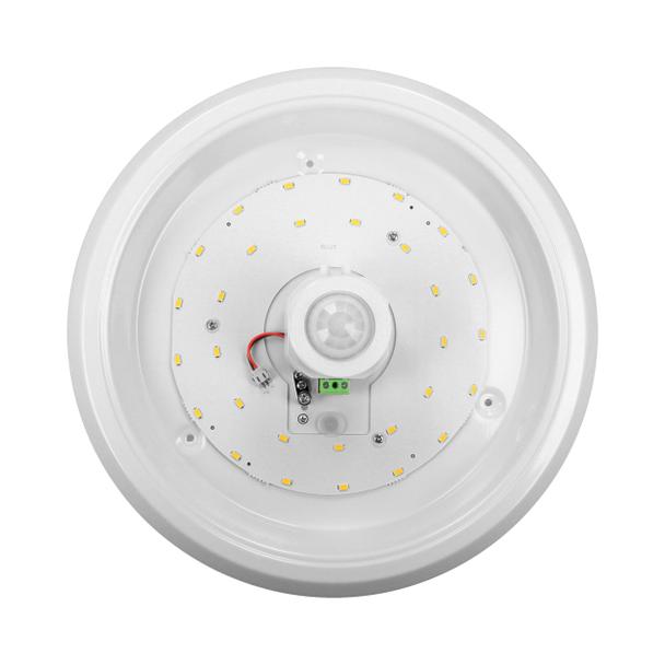 ZONDA LED 16W, plafon z czujnikiem ruchu, 1100lm, IP20, 4000K, poliwęglan mleczny, biały AD-PL-6076WLPMR4 ORNO