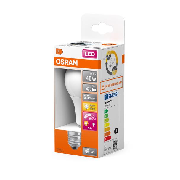 Lampa LED STAR+ CL A DSFR 40 non-dim 6W 827 E27