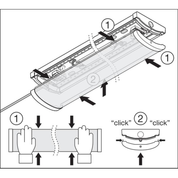 Oprawa liniowa LINEAR SURFACE 1500 P 45W 840 white IP44 DALI