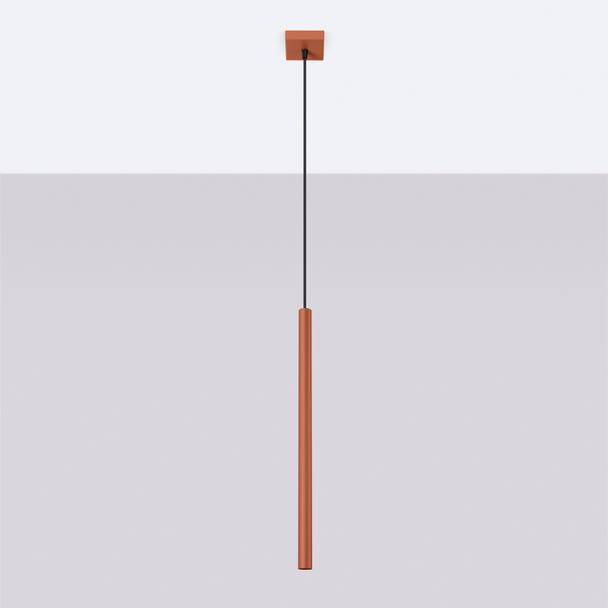 Sollux Lampa wisząca PASTELO 1 ochra czerwona SL.1524