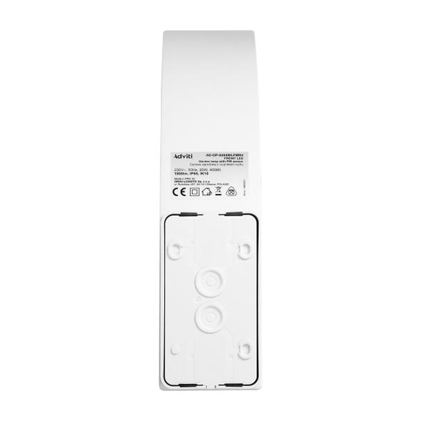 Oprawa ogrodowa LED z czujnikiem ruchu 20W 1800lm IP65 4000K funkcja przyciemnienia AD-OP-6204WLPMR4 ORNO
