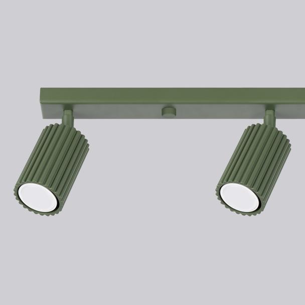 Sollux Plafon KARBON 4L zielony oliwkowy SL.1622