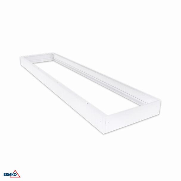 RAMKA MONTAŻOWA DO PANELU LED 120x30 BIAŁA ECO WYS. 68MM C71-RNT123-WH-ECO2 BEMKO