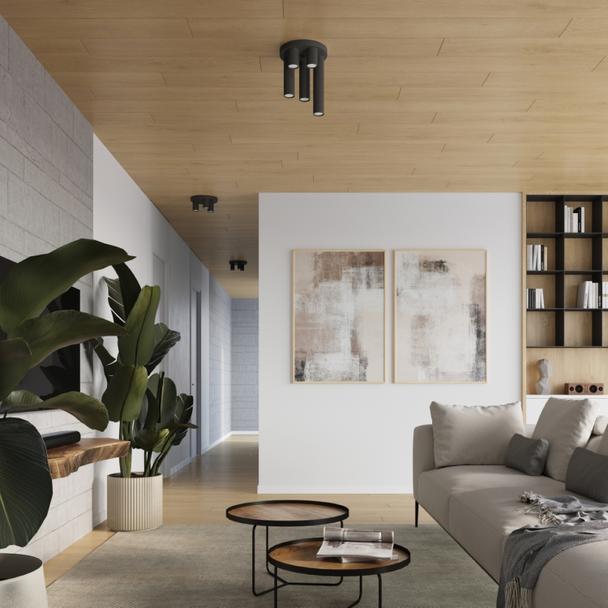 Sollux Plafon LAGOS 5P czarny SL.1467