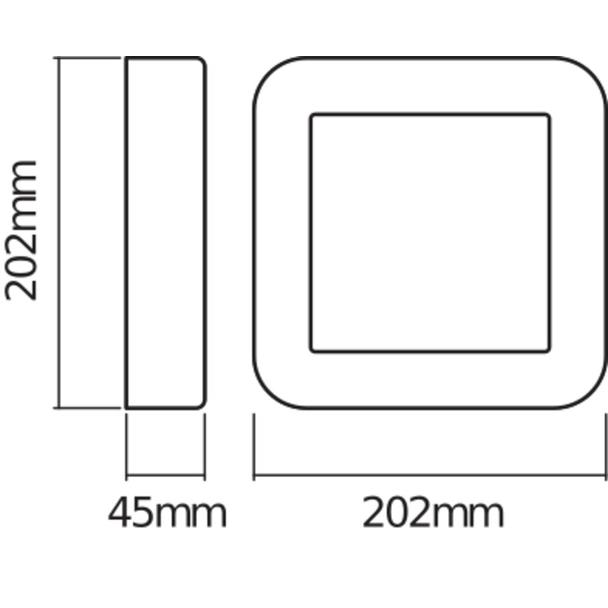 ENDURA STYLE SQUARE 13W WT LEDV Oprawa zewnętrzna