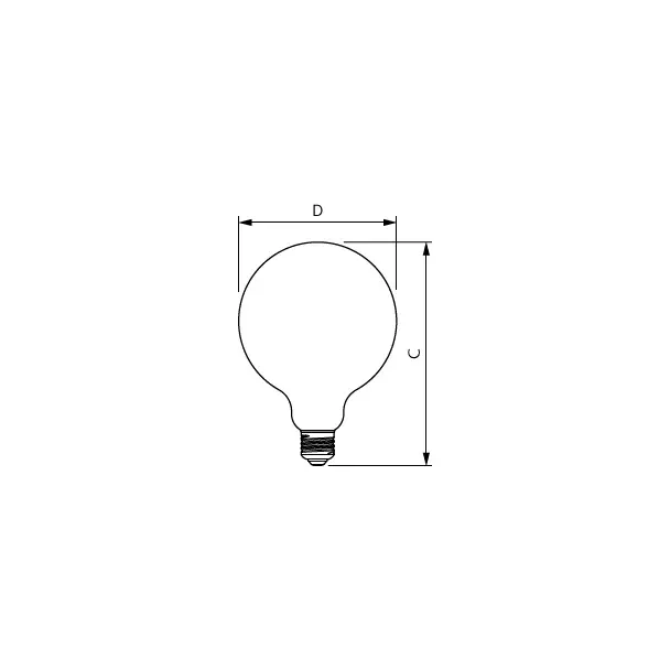 Żarówka LED ściemnialna 5,9W=60W 806lm 2700K barwa ciepła VLE kulka D5,9-60W E27 927 G120 Szkło prze 9,29003E+11 PHILIPS
