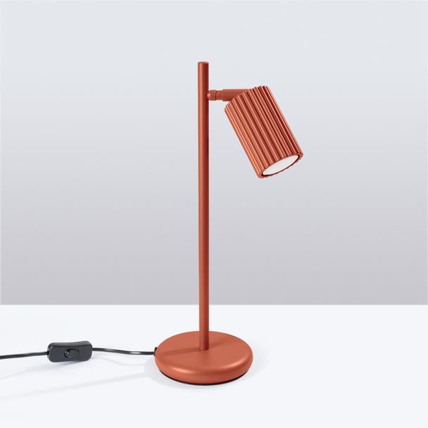 Sollux Lampa biurkowa KARBON ochra czerwona SL.1643