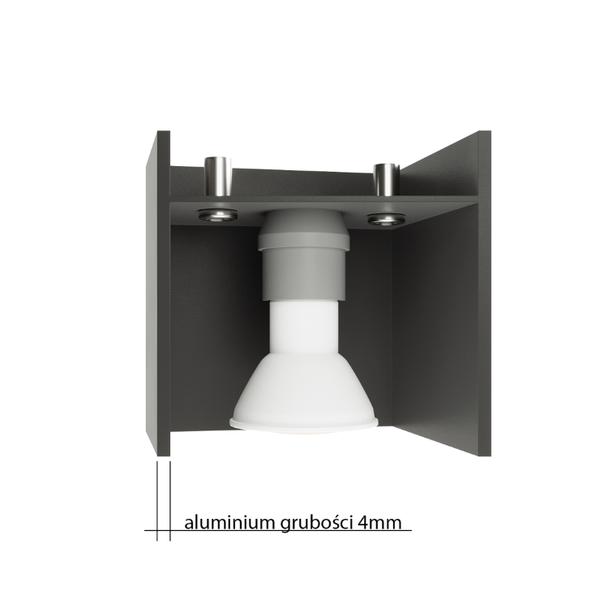 Sollux Kinkiet QUAD 2 szary SL.0658