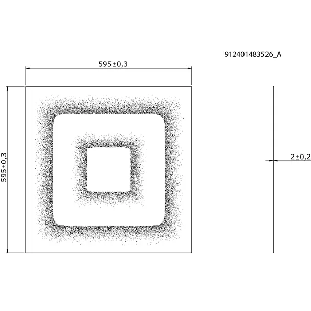 Akcesorium Coreline RC159Z Deco Double Square W60L60 (5pcs) 9,12401E+11 PHILIPS