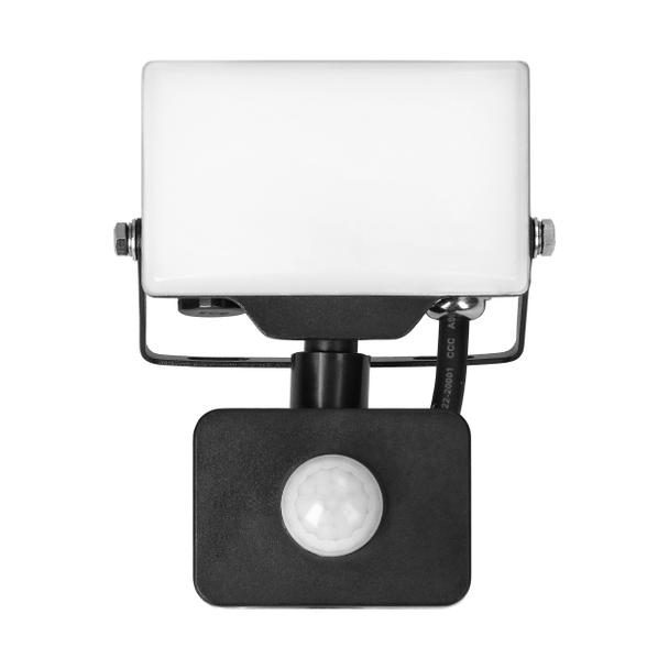 PORTO S LED 10W naświetlacz z PIR, 800lm, IP44, 4000K, aluminium + poliwęglan AD-NL-6462BLR4 ORNO