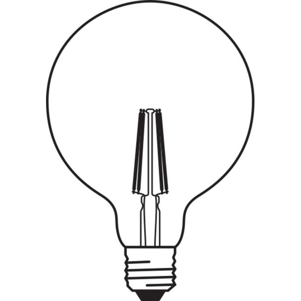 Lampa LED SMART+ WiFi CL Globe125 Smoke DIM 44  6W/825 E27