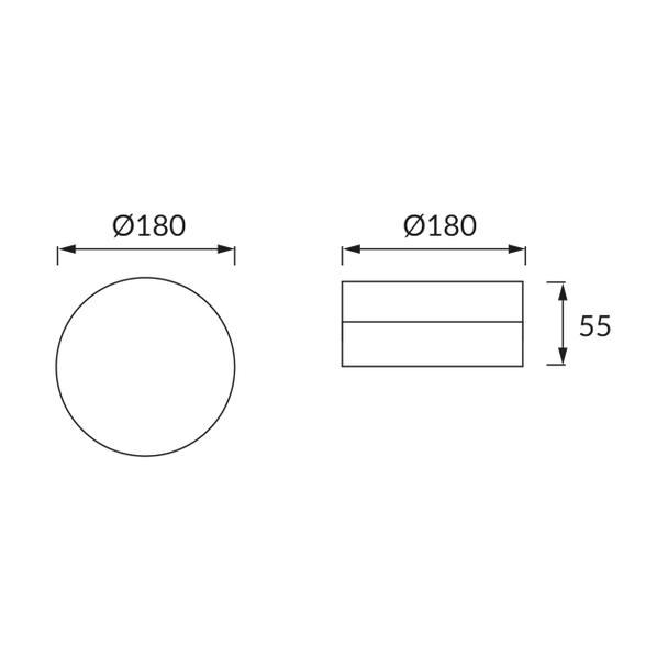 ROBIN LED C 18W 4000K 03087 IDEUS