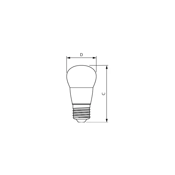 Żarówka LED Kulka 5W=40W 470lm / 2700K barwa ciepła Lustre 5-40W E27 827 P45 FR 9,29003E+11 PHILIPS