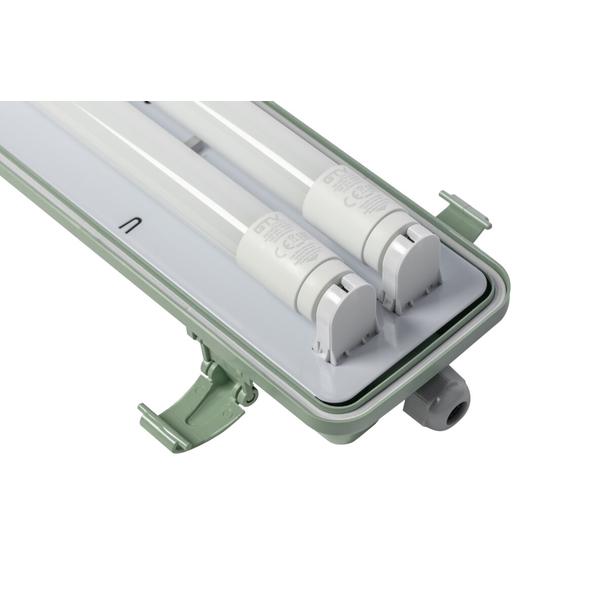 Oprawa hermetyczna HELIOS-LED 258 BIS T8 LED G13 AC220-240V 50/60Hz IP65 ABS/PS z okablowanie GTV LD-HEL258B-30 GTV Poland