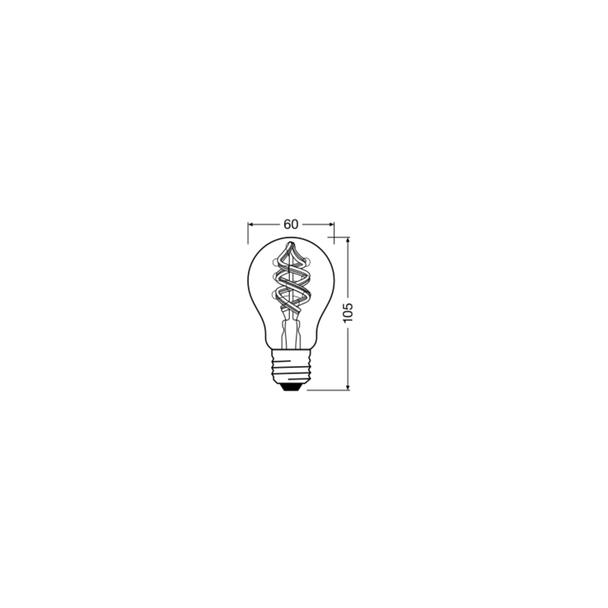 Lampa LED SMART WFA30D4,5W/827230VFilament szkło przezroczysteRGBWE27FS1LEDV