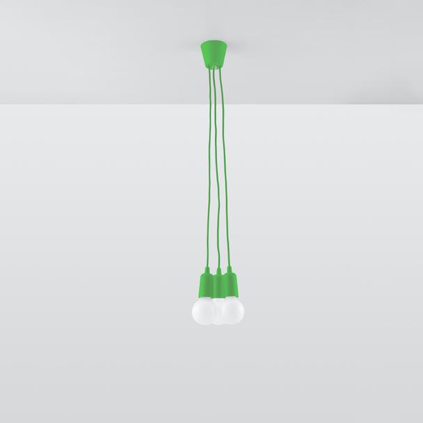 Sollux Lampa wisząca DIEGO 3 zielony SL.0582