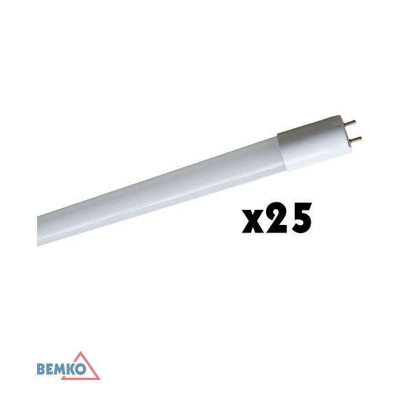 TUBA LED 230V T8 1200MM 18W 1700LM 6000K CW SZKŁO MLECZNA (KARTON 25SZT.) D89-T8-LED120-ZJM-6K-25 BEMKO