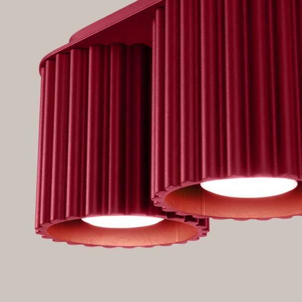 SOLLUX Plafon AURA 2 burgund GU10 ; SL.1820