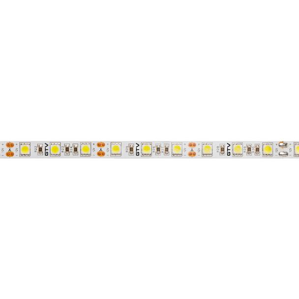 GTV TAŚMA FLASH 5050, 300 LED CIEPŁY BIAŁY, 72W BEZ ŻELU 10mm, ROLKA 5m LD-5050-300-20-CB GTV Poland