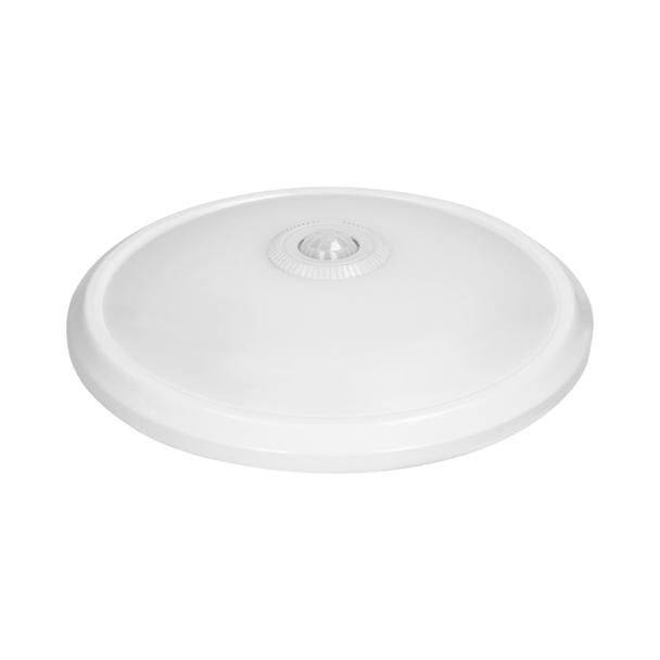 ZONDA LED EMERGENCY 12W/1,2W, plafon z czujnikiem ruchu, 800lm/80lm, IP20, 4000K, poliwęglan mleczny AD-PL-391WLPMR4 ORNO