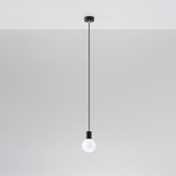 Sollux Lampa wisząca EDISON czarna SL.0152