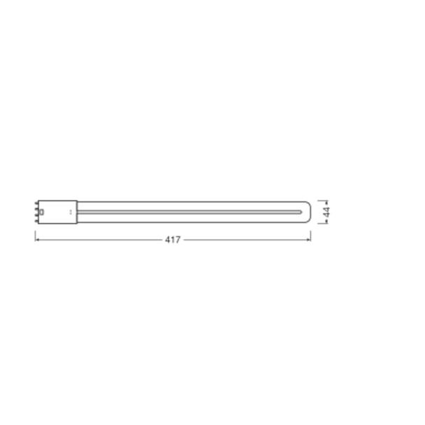 Lampa DULUX L LED FR 36 ECG, AC mains 18W 830 2G11