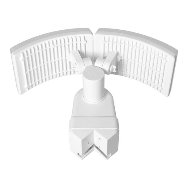 TOS DUO LED 2x20W podwójny naświetlacz ogrodowy, 2x1600lm IP65 4000K neutralna biel biały AD-NL-6603WL4 ORNO