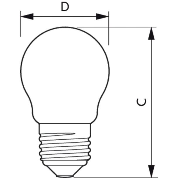 Żarówka LED kulka E27 4,3W 40W FILAMENT produkt wycofany 9,29002E+11 PHILIPS