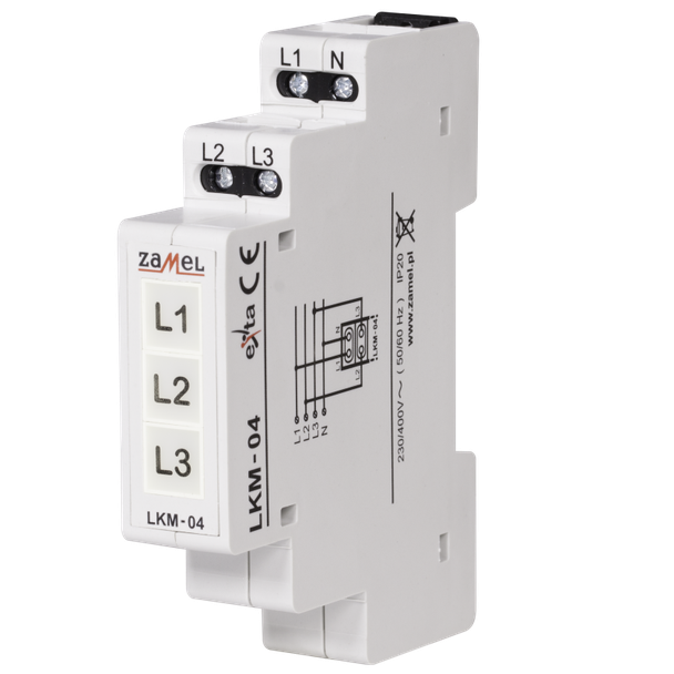 WSKAŹNIK ZASILANIA 230V/400V LED ŻÓŁTA/ZIELONA/CZERWONA TN TYP: LKM-04-40 EXT10000047 EXT10000047-WPL ZAMEL