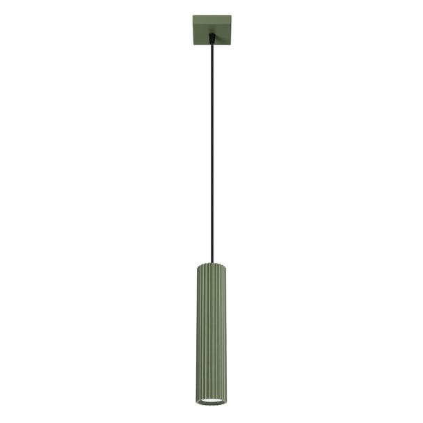 Sollux Lampa wisząca KARBON 1 zielony oliwkowy SL.1611
