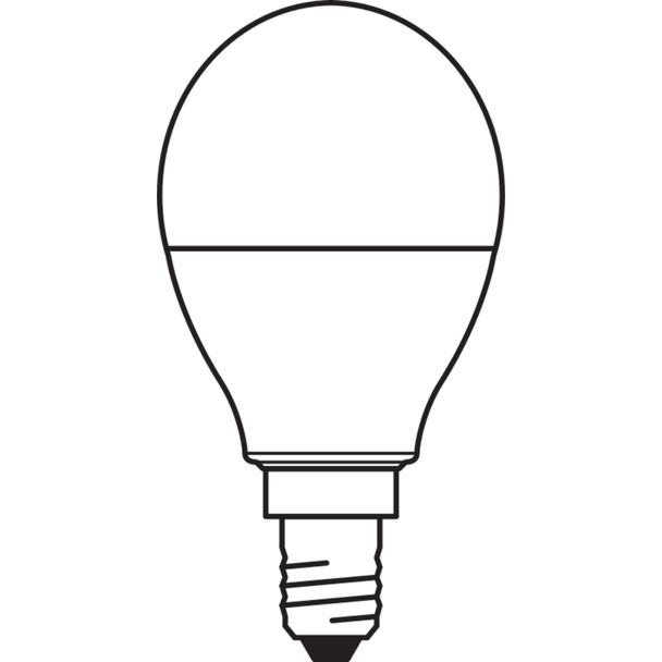 Lampa LED STAR+ CL P RGBWFR 40 dimmable via remote control 5,5W 827 E14